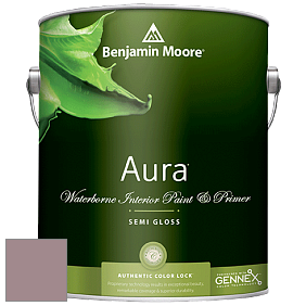 Benjamin Moore Aura 528 Waterborne Interior Semi-gloss Finish краска цвет 1251 Mulberry Wine