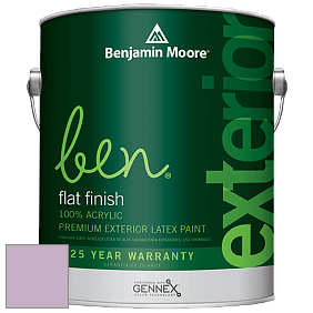 Benjamin Moore Ben 541 Waterborne Exterior Flat Finish краска цвет 1376 Angelina
