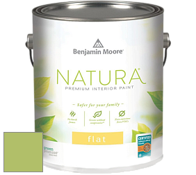 Benjamin Moore 512 Natura Interior Flat Finish матовая краска цвет 412 Springhill Green