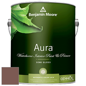 Benjamin Moore Aura 528 Waterborne Interior Semi-gloss Finish краска цвет 2101-30 Warm Brownie
