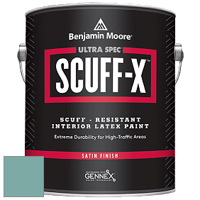 Benjamin Moore 486 Ultra Spec SCUFF-X Interior Satin Finish краска цвет 2050-40 Florida Keys Blue