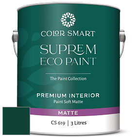 COLOR SMART CS 619 SUPREM ECO PAINT матовая краска цвет RAL 6005 
