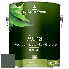 Benjamin Moore Aura 528 Waterborne Interior Semi-gloss Finish краска цвет 707 Calico Blue