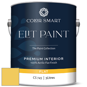 COLOR SMART CS 745 ELIT PAINT глубокоматовая моющаяся краска цвет 355 Majestic Yellow