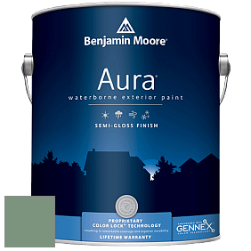 Benjamin Moore Aura 632 Waterborne Exterior Semi-Gloss Finish краска цвет 635 Parsley Snips
