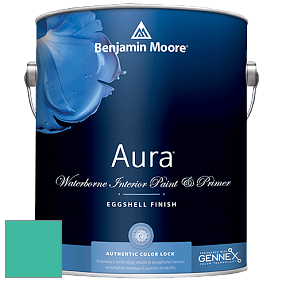 Benjamin Moore Aura 524 Waterborne Interior Eggshell Finish краска цвет 657 Sea of Green