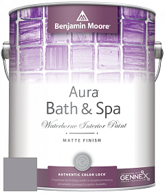 Benjamin Moore Aura 532 Bath & Spa Waterborne Interior Paint Matte Finish краска цвет NCS S 4005-R50B 
