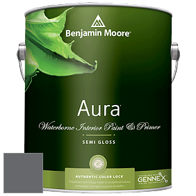 Benjamin Moore Aura 528 Waterborne Interior Semi-gloss Finish краска цвет 1616 Stormy Sky