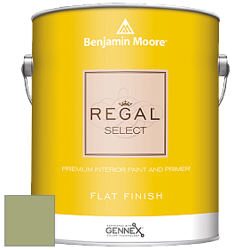 Benjamin Moore 547 Regal Select Waterborne Interior Flat Finish краска цвет 432 Grenada Green