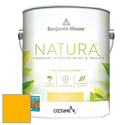 Benjamin Moore 514 Natura Interior Semi-Gloss Finish краска цвет 2021-10 Yellow Flash