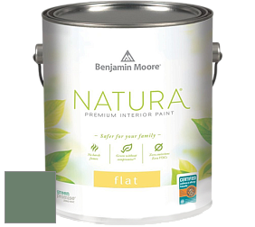 Benjamin Moore 512 Natura Interior Flat Finish матовая краска цвет 636 Willow Grove