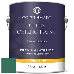 COLOR SMART CS 758 ULTRA CEILING PAINT ультраматовая краска цвет 2047-20 Manor Green