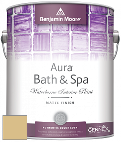 Benjamin Moore Aura 532 Bath & Spa Waterborne Interior Paint Matte Finish краска цвет 382 Artichoke Hearts