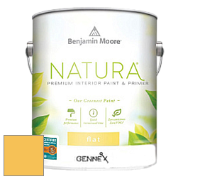 Benjamin Moore 514 Natura Interior Semi-Gloss Finish краска цвет 349 Yellow Brick Road