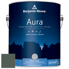 Benjamin Moore Aura 632 Waterborne Exterior Semi-Gloss Finish краска цвет 707 Calico Blue