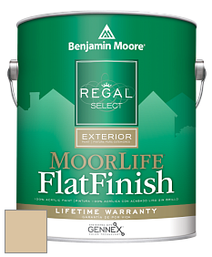 Benjamin Moore W105 Regal Select Exterior Paint-MoorLife Flat Finish краска цвет 270 Straw Hat