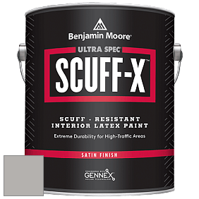 Benjamin Moore 486 Ultra Spec SCUFF-X Interior Satin Finish краска цвет 1467 Baltic Gray