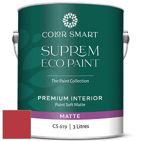 COLOR SMART CS 619 SUPREM ECO PAINT матовая краска цвет 2000-10 Red