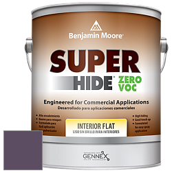 Benjamin Moore 355 Super Hide Zero Voc Interior Flat краска цвет 1386 Purple Rain