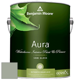 Benjamin Moore Aura 528 Waterborne Interior Semi-gloss Finish краска цвет AF-470 