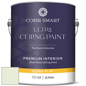 COLOR SMART CS 758 ULTRA CEILING PAINT ультраматовая краска цвет NCS S 0510-G30Y 