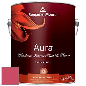 Benjamin Moore Aura 526 Waterborne Interior Satin Finish покрытие цвет 2001-30 Spring Tulips