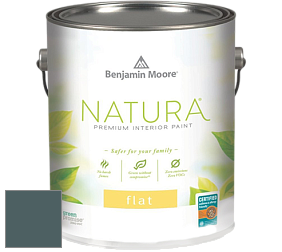 Benjamin Moore 512 Natura Interior Flat Finish матовая краска цвет 721 Vanderberg Blue