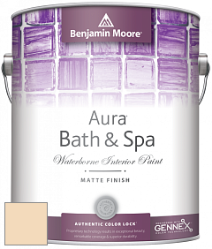 Benjamin Moore Aura 532 Bath & Spa Waterborne Interior Paint Matte Finish краска цвет 917 Virginia Beach