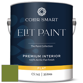 COLOR SMART CS 745 ELIT PAINT глубокоматовая моющаяся краска цвет NCS S 3065-G40Y 