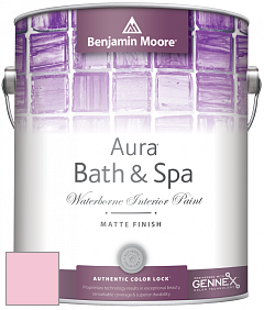 Benjamin Moore Aura 532 Bath & Spa Waterborne Interior Paint Matte Finish краска цвет 2003-60 Exotic Pink