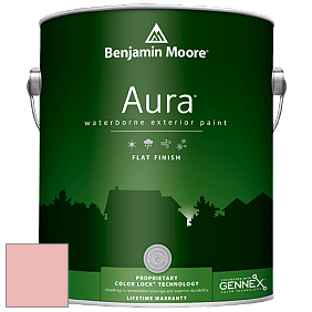 Benjamin Moore Aura 629 Waterborne Exterior Flat Finish краска цвет 2171-50 Pearly Pink