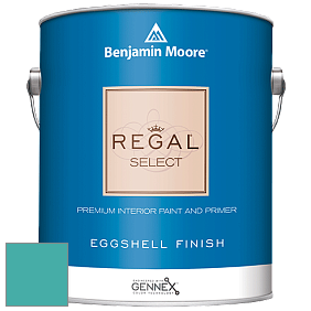 Benjamin Moore 549 Regal Select Waterborne Interior Eggshell Finish краска цвет 733 Palm Coast Teal