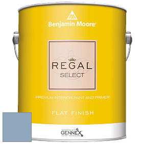 Benjamin Moore 547 Regal Select Waterborne Interior Flat Finish краска цвет 830 Harlequin Blue