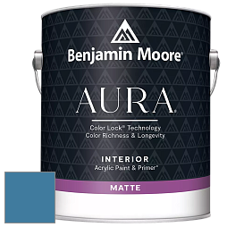 Benjamin Moore Aura 522 Interior Paint - Matte краска цвет 804 Chicago Blues