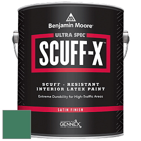 Benjamin Moore 486 Ultra Spec SCUFF-X Interior Satin Finish краска цвет 2040-30 Very Green