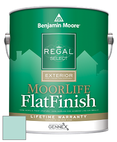 Benjamin Moore W105 Regal Select Exterior Paint-MoorLife Flat Finish краска цвет 667 Maritime Blue