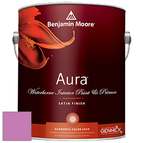 Benjamin Moore Aura 526 Waterborne Interior Satin Finish покрытие цвет 2076-40 Raspberry Mousse