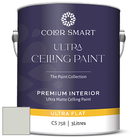 COLOR SMART CS 758 ULTRA CEILING PAINT ультраматовая краска цвет OC-52 Gray Owl