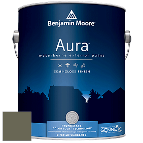Benjamin Moore Aura 632 Waterborne Exterior Semi-Gloss Finish краска цвет 476 Jade Romanesque