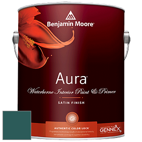 Benjamin Moore Aura 526 Waterborne Interior Satin Finish покрытие цвет NCS S 6030-B50G 