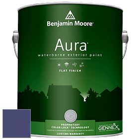 Benjamin Moore Aura 629 Waterborne Exterior Flat Finish краска цвет 2068-20 Grape Gum