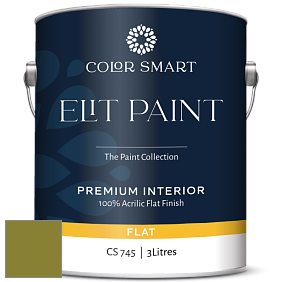 COLOR SMART CS 745 ELIT PAINT глубокоматовая моющаяся краска цвет NCS S 3560-G60Y 