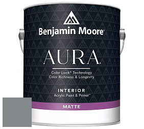 Benjamin Moore Aura 522 Interior Paint - Matte краска цвет 1594 Shaker Gray