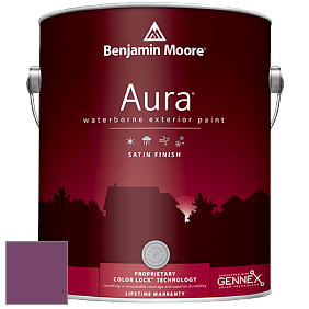 Benjamin Moore Aura 631 Waterborne Exterior Satin Finish краска цвет 2074-20 Summer Plum
