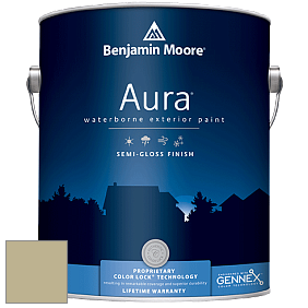 Benjamin Moore Aura 632 Waterborne Exterior Semi-Gloss Finish краска цвет 494 Lewiville Green