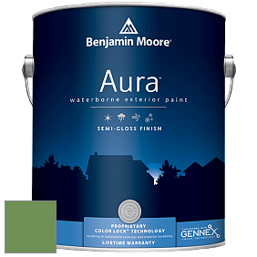 Benjamin Moore Aura 632 Waterborne Exterior Semi-Gloss Finish краска цвет 553 Richmond Green