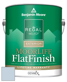 Benjamin Moore W105 Regal Select Exterior Paint-MoorLife Flat Finish краска цвет 827 Lake Placid