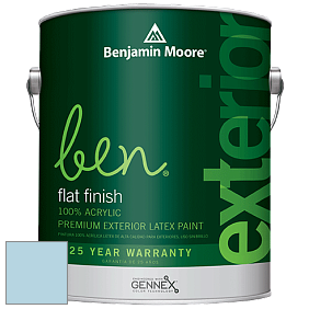 Benjamin Moore Ben 541 Waterborne Exterior Flat Finish краска цвет 799 Mediterranean Breeze