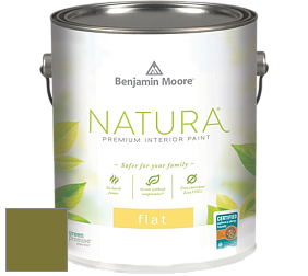 Benjamin Moore 512 Natura Interior Flat Finish матовая краска цвет NCS S 4550-G60Y 