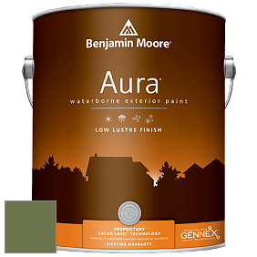 Benjamin Moore Aura 634 Waterborne Exterior Low Lustre Finish краска цвет 434 Herb Garden